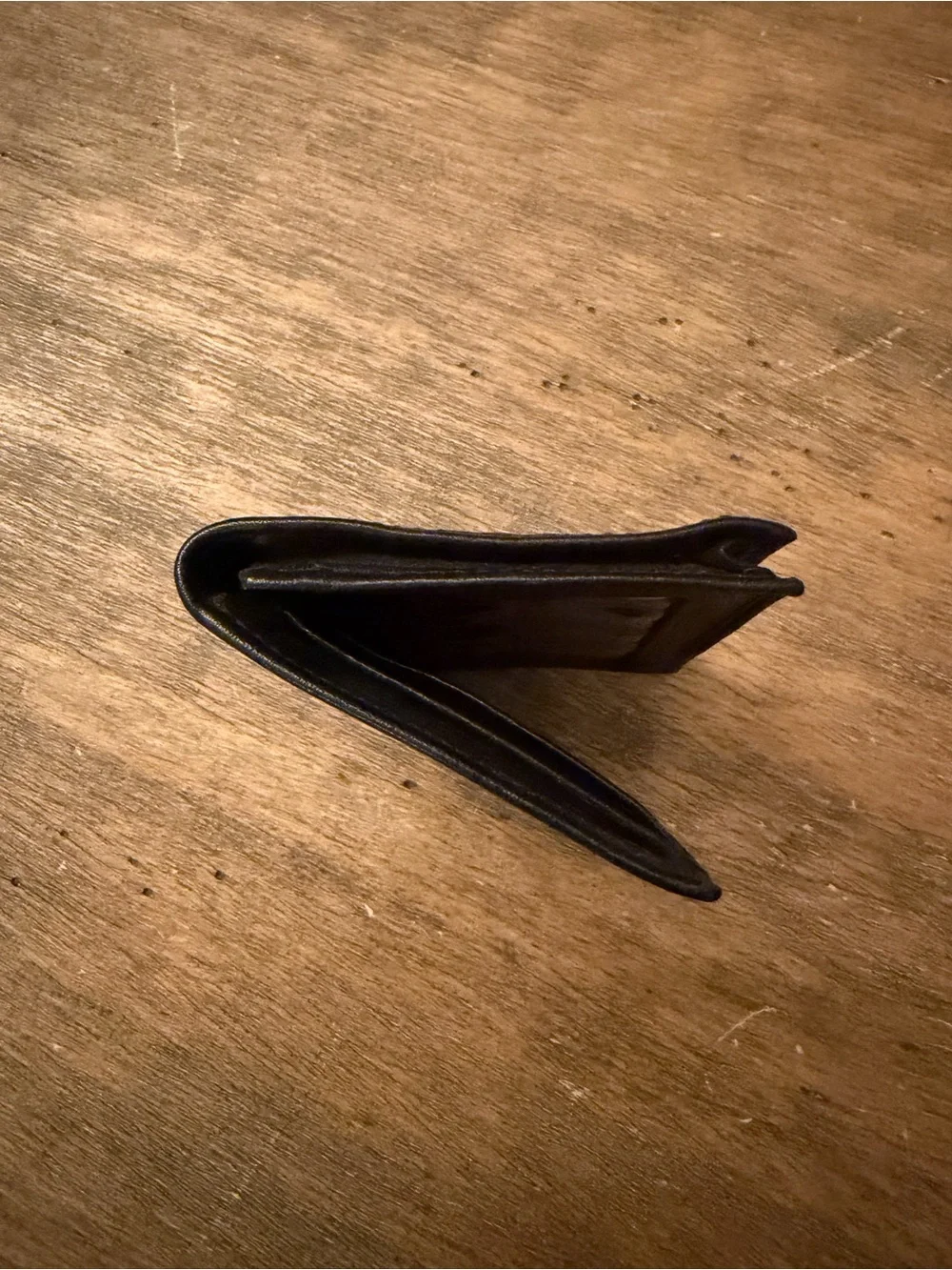 tumi black card holder leather